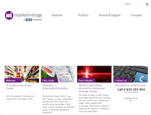 Tablet Screenshot of my.markem-imaje.com